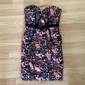 Black floral printed dress- Plenty by Tracy Reese